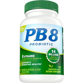 Nutrition Now PB 8 Probiotic Acidophilus For Life* Vegetarian Dietary Supplement for Men and Women, 120 Count