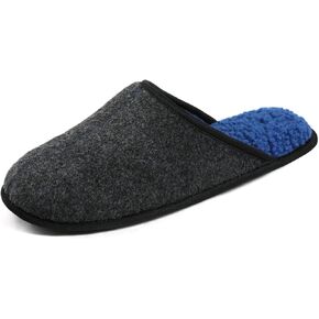 ULTRAIDEAS Casual Slippers for Men, Slip On Men's Slippers with Memory Foam & Rubber Sole Indoor