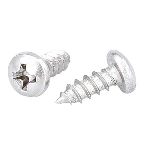 Bolt Dropper #14 X 1-3/4" Pan Head Phillips Wood, (25pc), 18-8 (304) Stainless Steel Screws