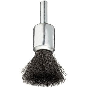 Weiler 10004 1/2" Crimped Wire End Brush, .020" Steel Fill, Made in the USA