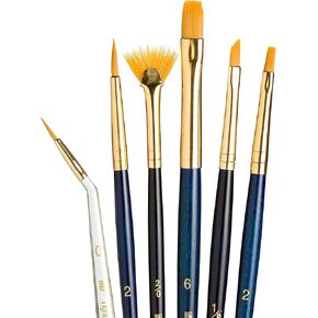 Princeton RealValue Paintbrush, Round 2,8,12, Stroke 3/4, Wash 1/2, Orange