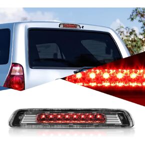 Auto Dynasty - بدون سبويلر خلفي عالي التركيب، مصباح فرامل LED ثالث متوافق مع Toyota 4Runner 03-09، غطاء من الكروم، عدسة حمراء