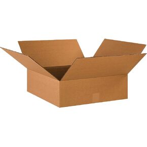 PARTNERS BRAND 12 x 12 x 4 Corrugated Cardboard Boxes, Flat 12"L x 12"W x 4"H, Pack of 25 | Shipping, Packaging, Moving, Storage Box for Home or Business, Strong Wholesale Bulk Boxes