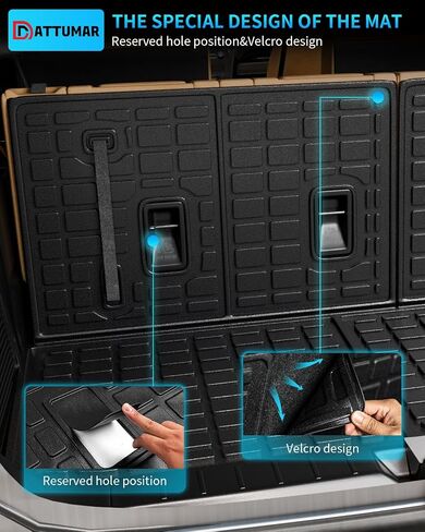بطانة البضائع متوافقة مع 2019-2024 Subaru Ascent 7&8 Seater Trunk Mat Cargo Mat جميع الأحوال الجوية غطاء المقعد الخلفي حامي 2023 Ascent Accessories (حصيرة صندوق السيارة + سجادات مسند الظهر للصف الثالث) in Kuwait