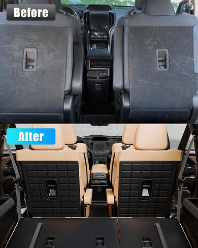 بطانة البضائع متوافقة مع 2019-2024 Subaru Ascent 7&8 Seater Trunk Mat Cargo Mat جميع الأحوال الجوية غطاء المقعد الخلفي حامي 2023 Ascent Accessories (حصيرة صندوق السيارة + سجادات مسند الظهر للصف الثالث) in Kuwait