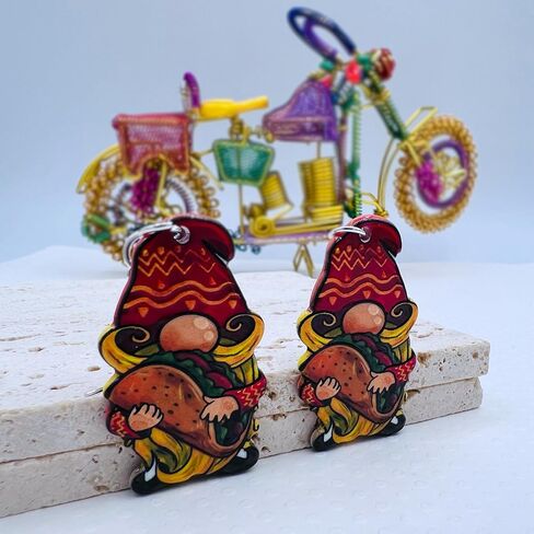 Cinco de Mayo Earrings for Women - Mexican Jewelry - Colorful Fiesta Accessories - Mexican-Themed Earrings - Cinco de Mayo Jewelry - May 5th Jewelry in Kuwait