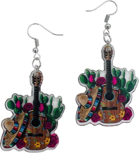 Cinco de Mayo Earrings for Women - Mexican Jewelry - Colorful Fiesta Accessories - Mexican-Themed Earrings - Cinco de Mayo Jewelry - May 5th Jewelry in Kuwait