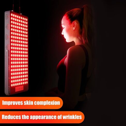 Red Light Therapy Device, Red 660nm & Near Infrared 850nm Infrared Light Therapy for Body, Light Therapy Panels with Adjustable Stand, 60pcs Dual Chips LEDs for Recovery and Skin Health. in Kuwait