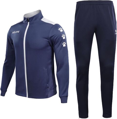 KELME Men's Tracksuits, Sportswear, Top and Bottom Set, Jacket & Long Pants, Casual Training Wear, Athletic Workout Shirt in Saudi Arabia