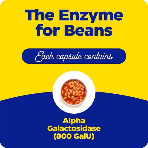 Enzymedica, BeanAssist, Digestive Enzymes to Break Down Gas-Producing Foods, Reduces Occasional Gas & Bloating, 30 Count in Saudi Arabia
