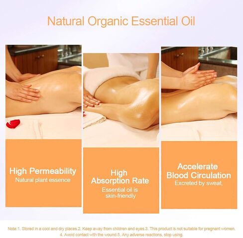 مجموعة زيوت الورد والياسمين العطرية العلاجية 100% زيوت عضوية نقية للناشر والتدليك والبشرة - 2 × 10 مل¡ in Kuwait