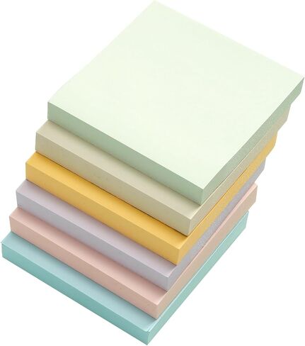 M&G 4 Pack 400 Sheet Sticky Notes, 3x3 inch Post its Neutral Colors Colors Self-Stick Note Pads Sticky Notes for Home School Offices 4 Pads 100 Sheets/Pad in Kuwait