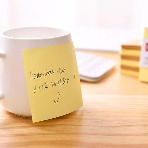 M&G 4 Pack 400 Sheet Sticky Notes, 3x3 inch Post its Neutral Colors Colors Self-Stick Note Pads Sticky Notes for Home School Offices 4 Pads 100 Sheets/Pad in Kuwait