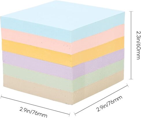 M&G 4 Pack 400 Sheet Sticky Notes, 3x3 inch Post its Neutral Colors Colors Self-Stick Note Pads Sticky Notes for Home School Offices 4 Pads 100 Sheets/Pad in Kuwait