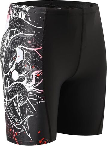 ADOREISM Swim Jammers for Men Quick-Dry Athletic Swimsuit in Kuwait
