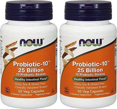 Now Probiotic-10 25 Billion, 50 Count (Pack of 2) in Kuwait