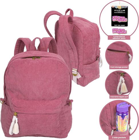 حقيبة ظهر Fashion Angels Style.Lab للأطفال، حقيبة كتب للسفر بتصميم لطيف وأنيق، مثالية للفتيات والفتيان في المدرسة in Kuwait