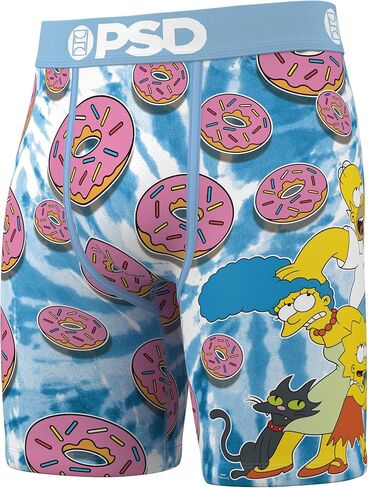 PSD Underwear Mens Boxer Briefs - The Simpsons, Standard Length Pack & Singles, Soft & Breathable Boxer Briefs for Men in Saudi Arabia