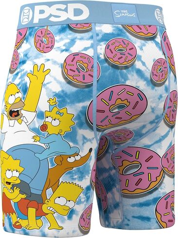 PSD Underwear Mens Boxer Briefs - The Simpsons, Standard Length Pack & Singles, Soft & Breathable Boxer Briefs for Men in Saudi Arabia