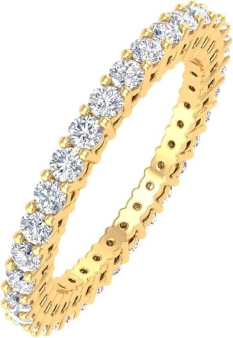 FINEROCK 1 Carat Diamond Eternity Wedding Band in 14K Gold in Kuwait