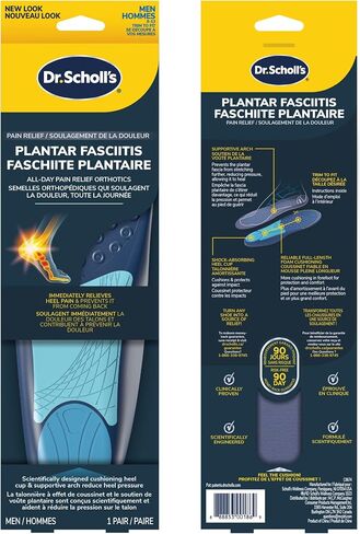 Dr. Scholls Plantar Fasciitis Orthotics Mens (Size 8-13) (3 Pack) in Saudi Arabia