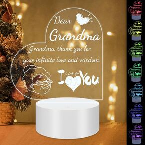 Gift for Dad from Daughter Son, Unique Dad Gifts for Birthday Thanksgiving Christmas, Personalized Acrylic Engraved Night Light Gift Ideas for Dad Fathers Day