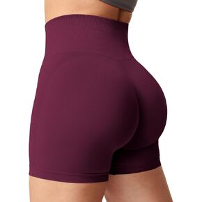 YEOREO Women Seamless Scrunch Workout Shorts High Waisted Intensify Running Gym Yoga Workout