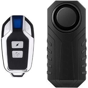 Meichoon Anti Theft Burglar Bike Alarm Wireless Vibration Motion Sensor Waterproof with 2 Remote Control 113db Super Loud for Bicycle Motorcycle Car Scooter Vehicles