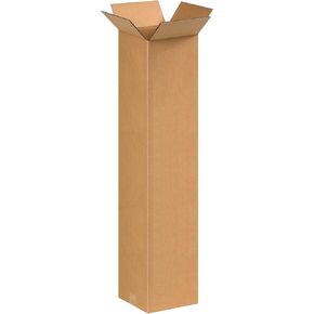 PARTNERS BRAND 8x8x36 Tall Corrugated Boxes, Tall, 8L x 8W x 36H, Pack of 25 | Shipping, Packaging, Moving, Storage Box for Home or Business, Strong Wholesale Bulk Boxes