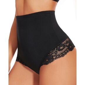 Thong Shapewear for Women Tummy Control High Waist Body Shaper Underwear Seamless Lace Shaping Thong Girdle Panties