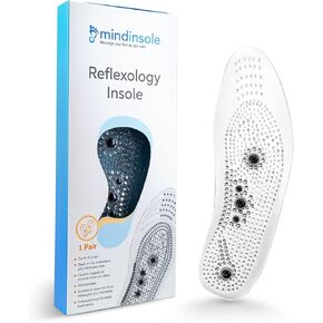 Acupressure Magnetic Massage Foot Therapy Reflexology Pain Relief Shoe Insoles 1 Pair Washable One Size Fits All Men and Women