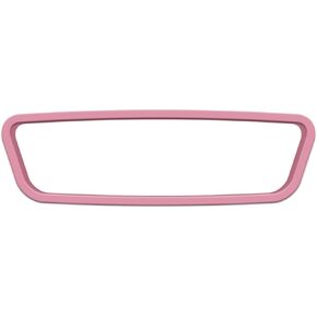 Car Rear View Mirror Protector Frame, Rearview Mirror Decor Edge Guard Compatible with Model 3 Y, Silicone Interior Rearview Mirror Decorative Accessories(Red)
