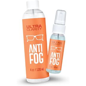 DEFOG IT Anti Fog Powered by NANO MAGIC | Fog Stopper Travel Kit - 1 oz Spray (300 Uses), Microfiber Cloth, Travel Pouch | Military-grade Ideal for Eyeglass Sunglasses Safety PPE Goggles Glass Mirrors
