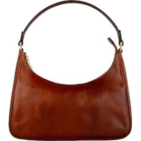 Time Resistance Leather Handbag - Full-Grain Leather Purse for Women – Shoulder Bag Made in Italy