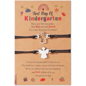 First Day of School Bracelets Parent Child Matching Bracelets Best Back to School Parent Child Gifts