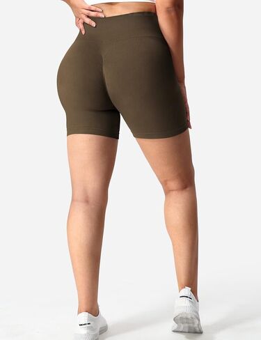 YEOREO Women Seamless Scrunch Workout Shorts High Waisted Intensify Running Gym Yoga Workout in Saudi Arabia