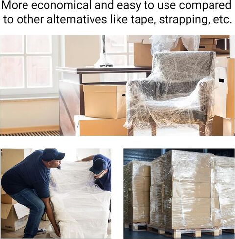 IDL Packaging W-731 موزع غلاف مطاطي لفات أفلام صغيرة بحجم أساسي 3 بوصات - مقبض خفيف الوزن لتقليص غلاف الفيلم مع قبضة مريحة - موزع أفلام بلاستيكي متين بيد واحدة in Saudi Arabia