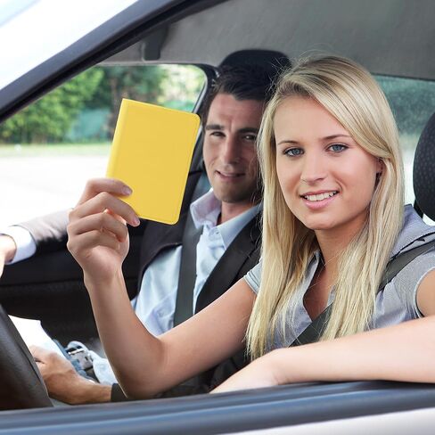 kwmobile Registration and Insurance Holder - Car Document Holder for Vehicle Documents and Cards - Neoprene - Black in Saudi Arabia