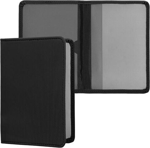 kwmobile Registration and Insurance Holder - Car Document Holder for Vehicle Documents and Cards - Neoprene - Black in Saudi Arabia