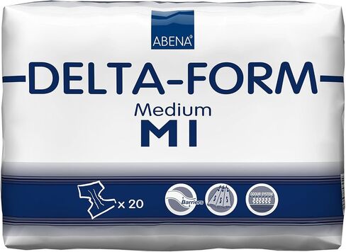 Abena Delta-Form Adult Incontinence Briefs, Level 1, (Small to Large Sizes) Medium, 20 Count in Kuwait