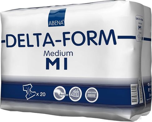 Abena Delta-Form Adult Incontinence Briefs, Level 1, (Small to Large Sizes) Medium, 20 Count in Kuwait
