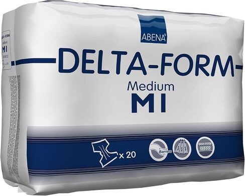 Abena Delta-Form Adult Incontinence Briefs, Level 1, (Small to Large Sizes) Medium, 20 Count in Kuwait