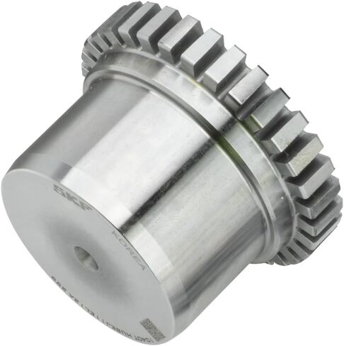 SKF #1100 Steel Taper Grid Horizontal Coupling - Complete Set - Including 2 Covers, 2 Hubs and Mounting Parts - 4632 lbft Nominal Torque - 4,21 inch Max bore - 2440 Max Speed in Saudi Arabia