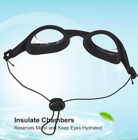 Multi-Functional Hydrating Sleep Mask, Dry Eyes Relief Sleep Mask, CPAP Eye Mask for Sleeping, Anti-Fog Wind Proof Clear Goggles, Anti-Fog Motorcycle Riding Goggles Glasses (Crystal) in Kuwait