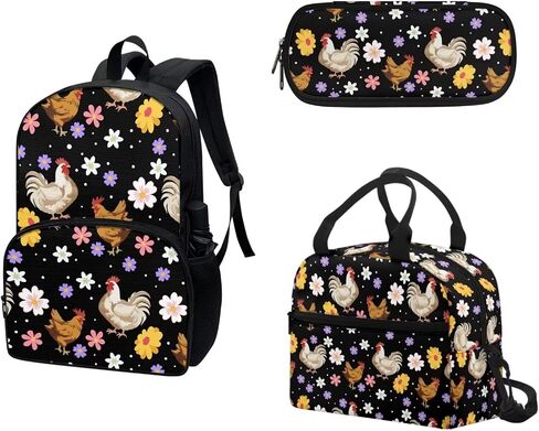 Wolf Galaxy Bookbag And Lunch Box Kids 5th Grade Girls School Backpack Aesthetic School Bookbag Purple Insulation Lunch Box Strap Pencil Case Large Capacity 3 Pieces in Kuwait
