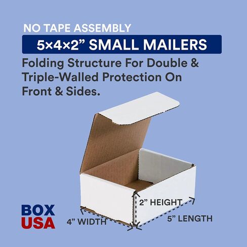 BOX USA Shipping Boxes Small 6"L x 4"W x 2"H, 50-Pack | Corrugated Cardboard Box for Packing, Moving and Storage in Saudi Arabia