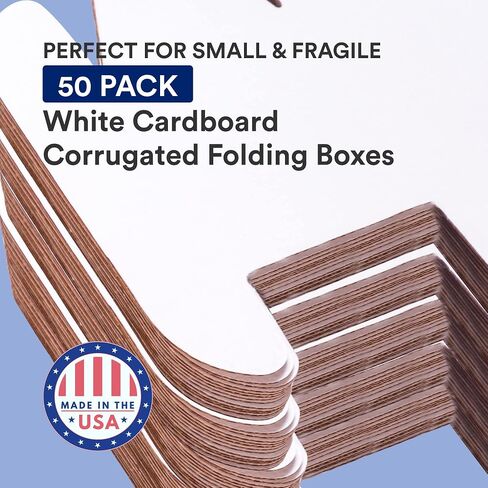 BOX USA Shipping Boxes Small 6"L x 4"W x 2"H, 50-Pack | Corrugated Cardboard Box for Packing, Moving and Storage in Saudi Arabia