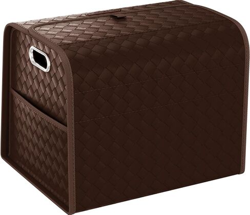 GMQ Car Storage Organizer, Leather Trunk Organizer with Collapsible Storage, Large Capacity for SUV, Truck, MPV (Black, M) in Saudi Arabia