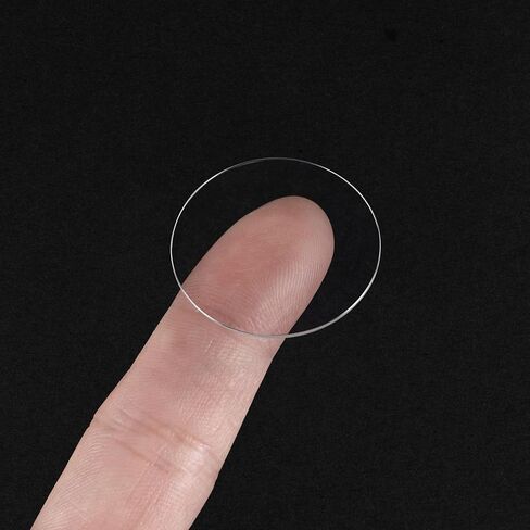 uxcell Watch Glass Sapphire Crystal Lens Single Dome Round 37mm Dia. 1.3mm Edge Thickness Replacement Parts, Clear in Saudi Arabia