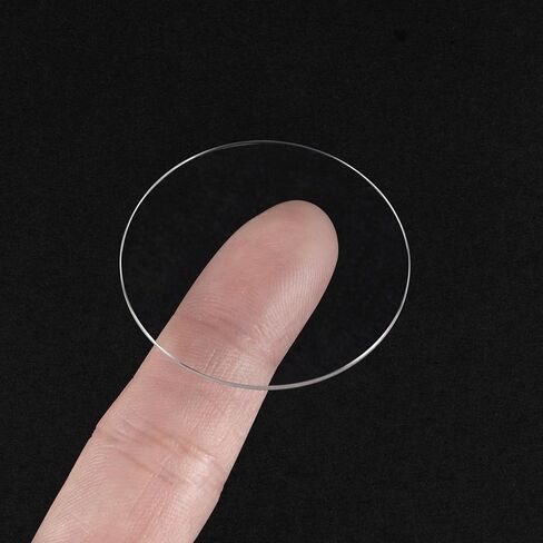 uxcell Watch Glass Sapphire Crystal Lens Single Dome Round 37mm Dia. 1.3mm Edge Thickness Replacement Parts, Clear in Saudi Arabia